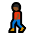 🚶🏾‍♂️ man walking: medium-dark skin tone display on Windows